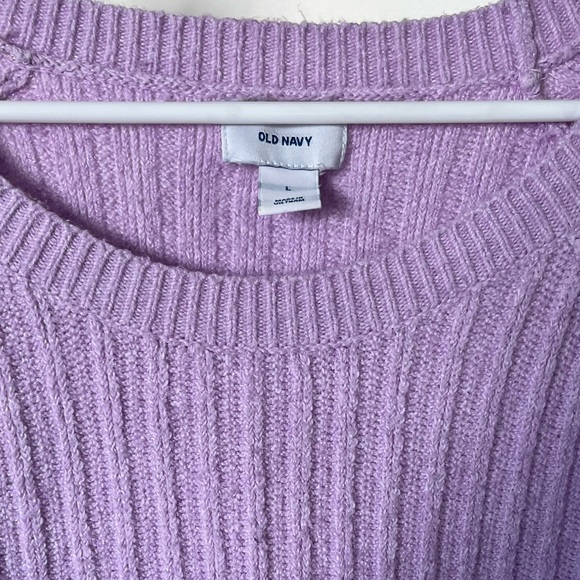 Old Navy Large purple sweater. Cute and comfortable. - Picture 2 of 3